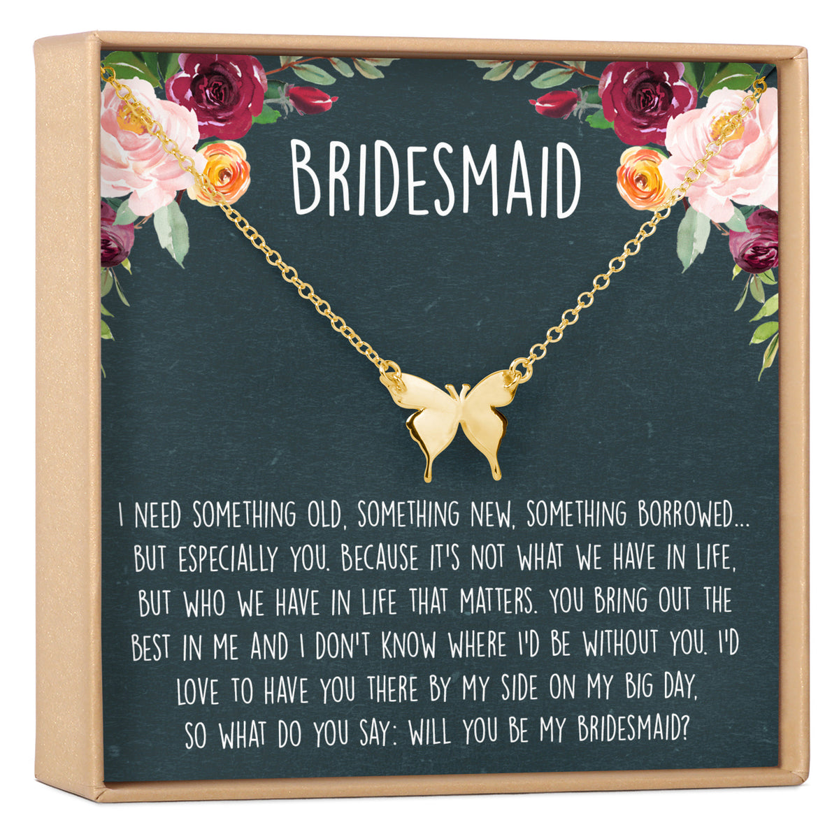 Bridesmaid Gift Bridesmaid Necklaces birthstone necklace– LillaDesigns