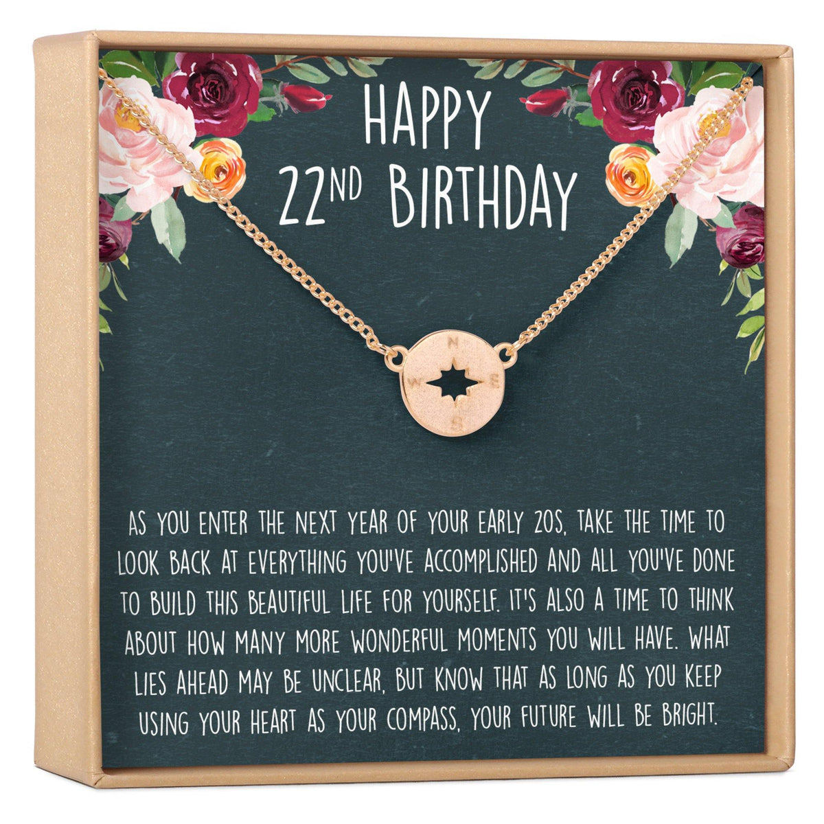 22nd Birthday Necklace - Dear Ava