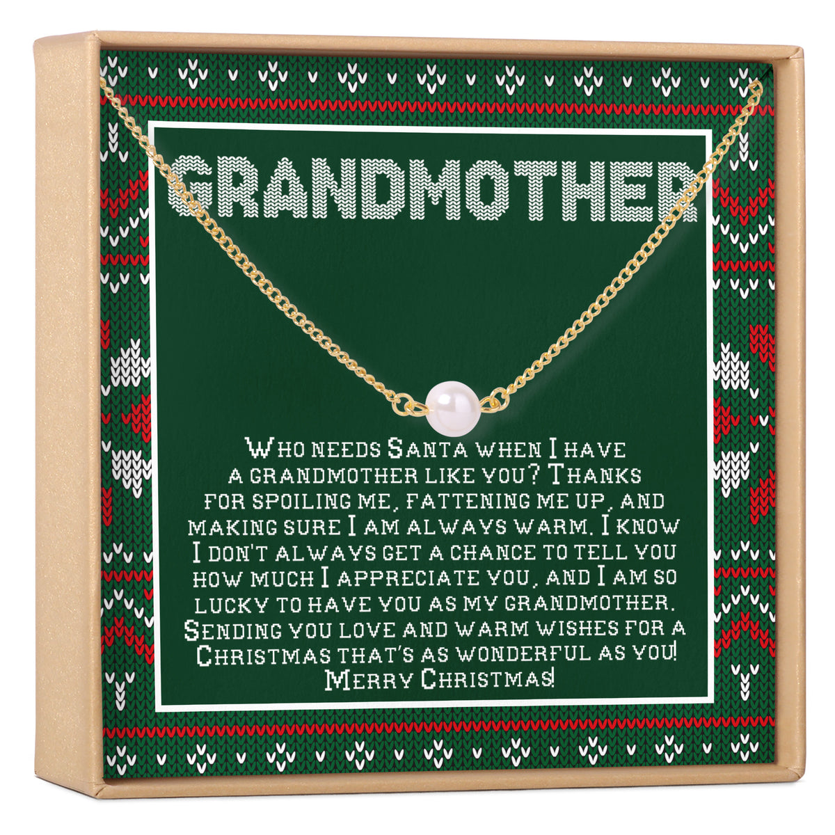 Christmas Gift for Grandmother Necklace, Multiple Styles