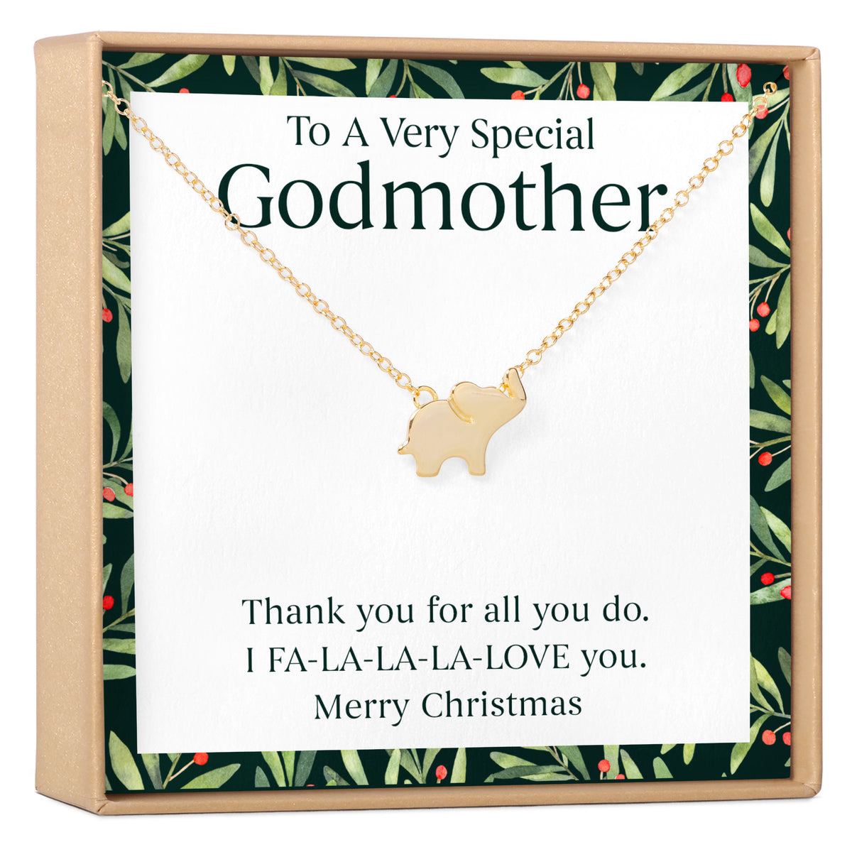 Christmas Gift for Godmother Necklace, Multiple Styles