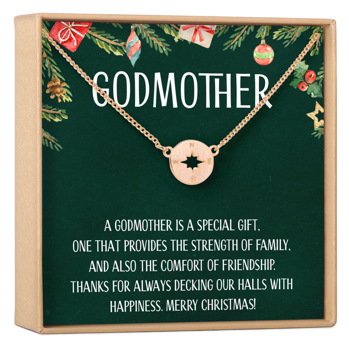 Christmas Gift for Godmother Necklace, Multiple Styles