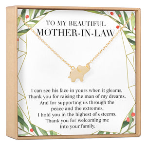 Christmas Gift for Mother in Law: Necklace Jewelry Set, Xmas Present, Gift Idea for Mother in Law, Husband's Mom, Necklace Multiple Styles, Elephants