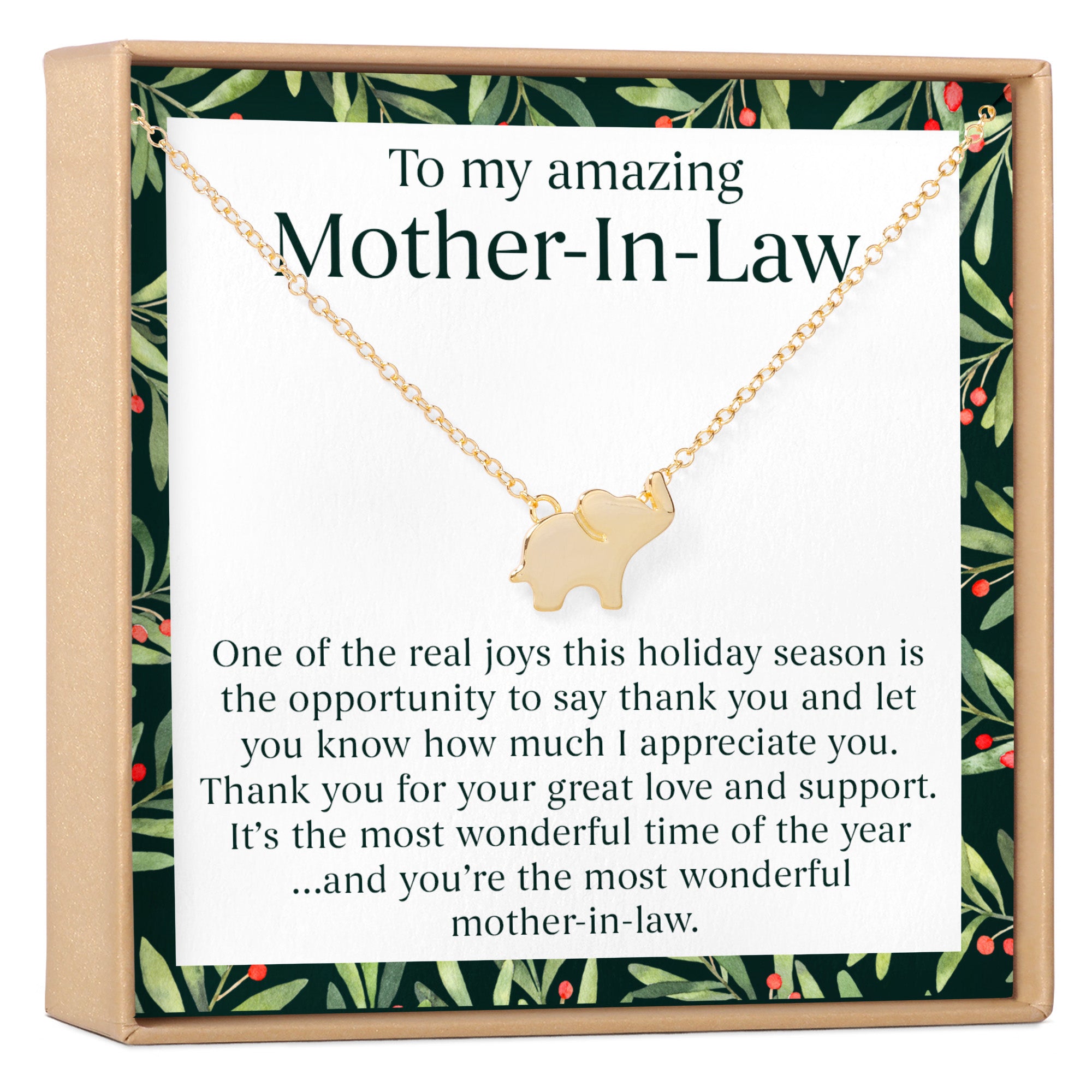 Christmas Gift for Mother in Law: Present, Necklace, Jewelry, Xmas Gift, Gift Idea for Mother in Law, Husband's Mom, Multiple Styles, Butterfly / Gold