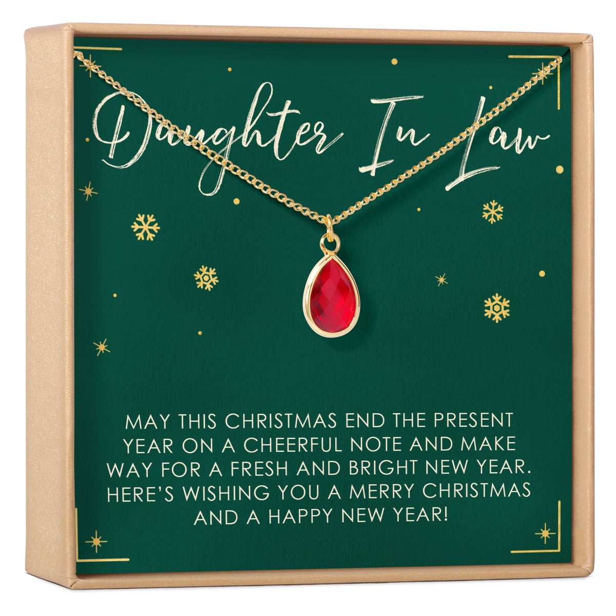 Christmas Gift for Daughter in Law Gemstone Necklace