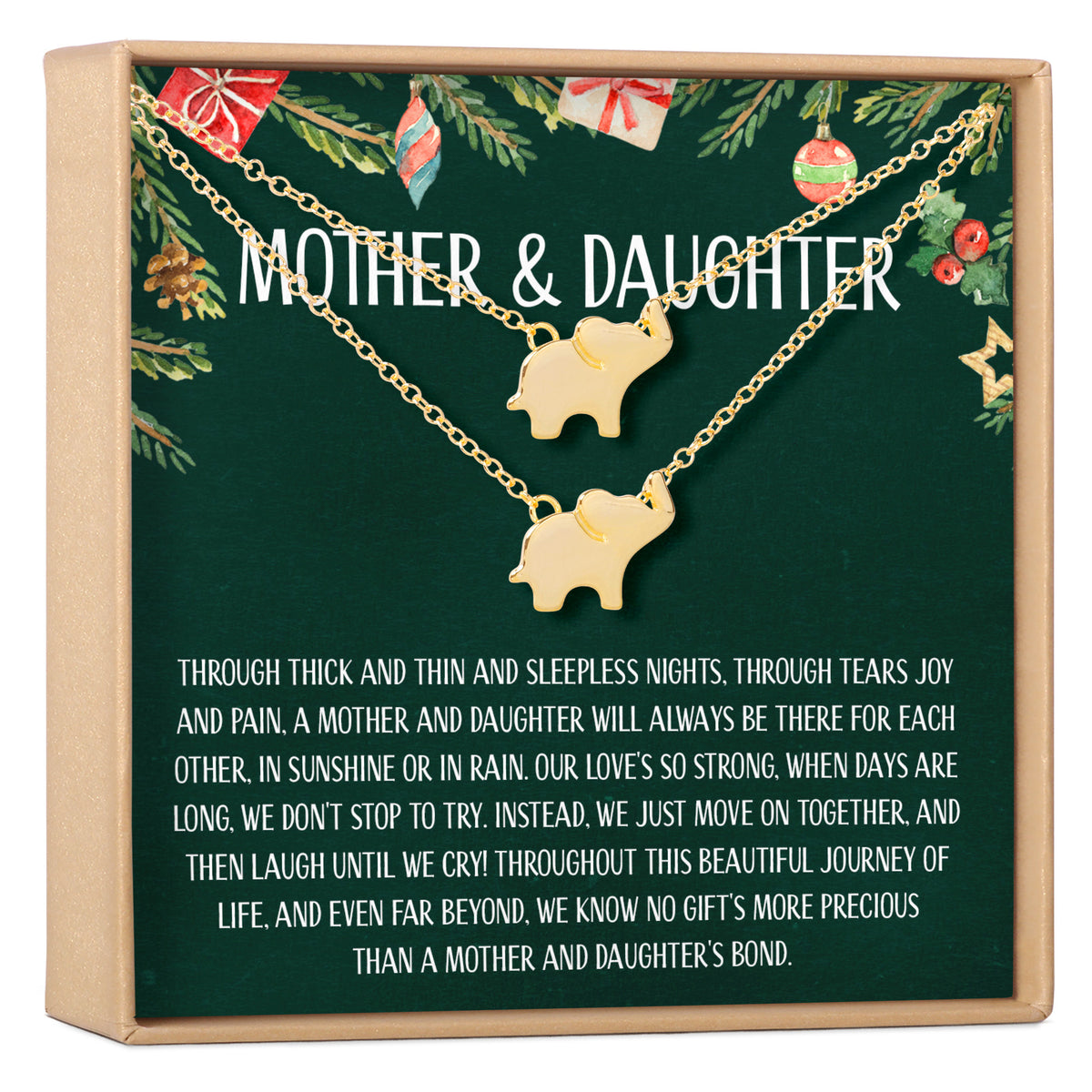 Mother &amp; Daughter Christmas Necklace, Multiple Styles