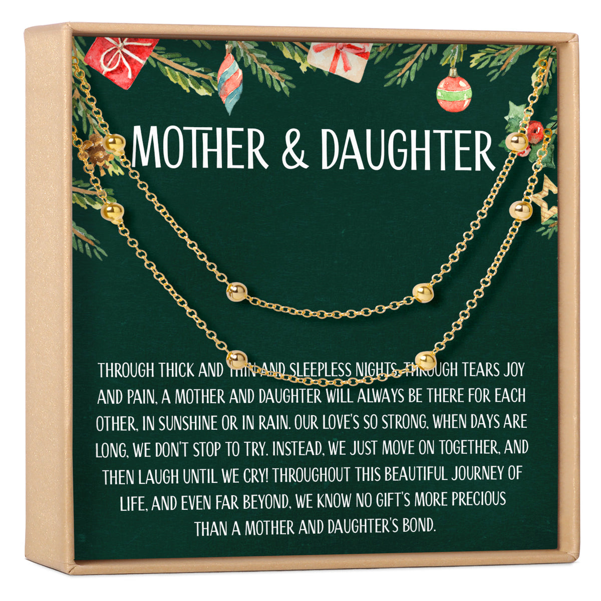 Mother &amp; Daughter Christmas Dot  Bracelet Set