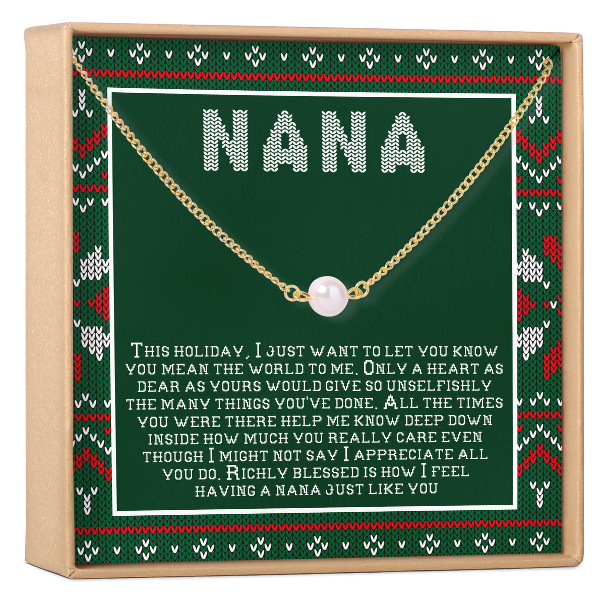 Christmas Gift For Nana Necklace, Multiple Styles