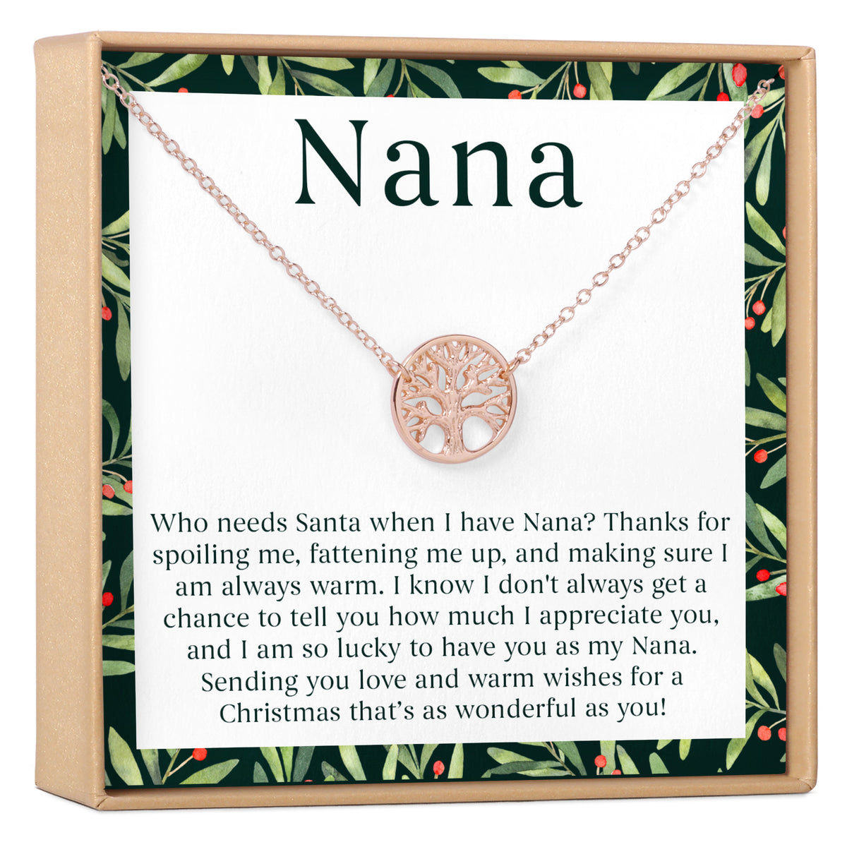 Christmas Gift For Nana Necklace, Multiple Styles