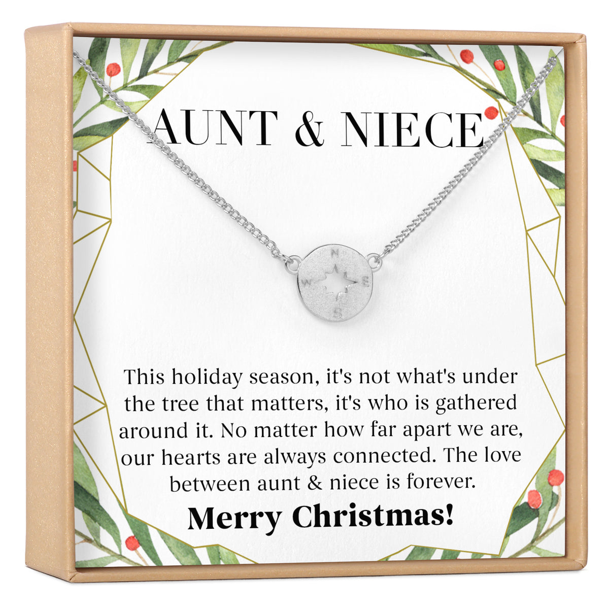 Aunt - Niece Christmas Necklace, Multiple Styles - Dear Ava