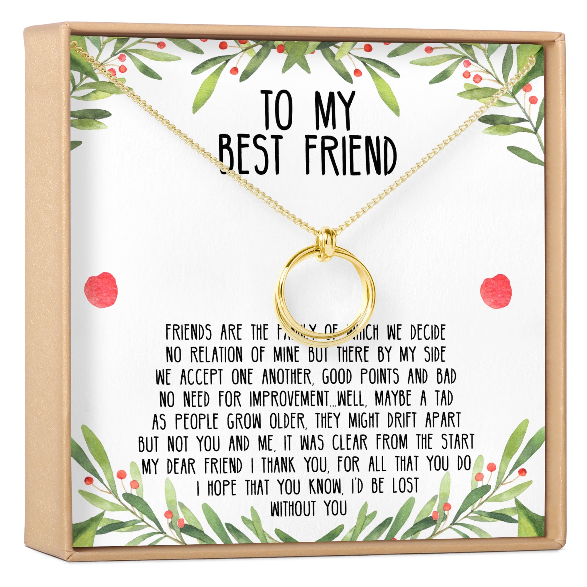 Christmas Gift for Best Friend: Present, BFF Necklace, Best Friend Gift ...