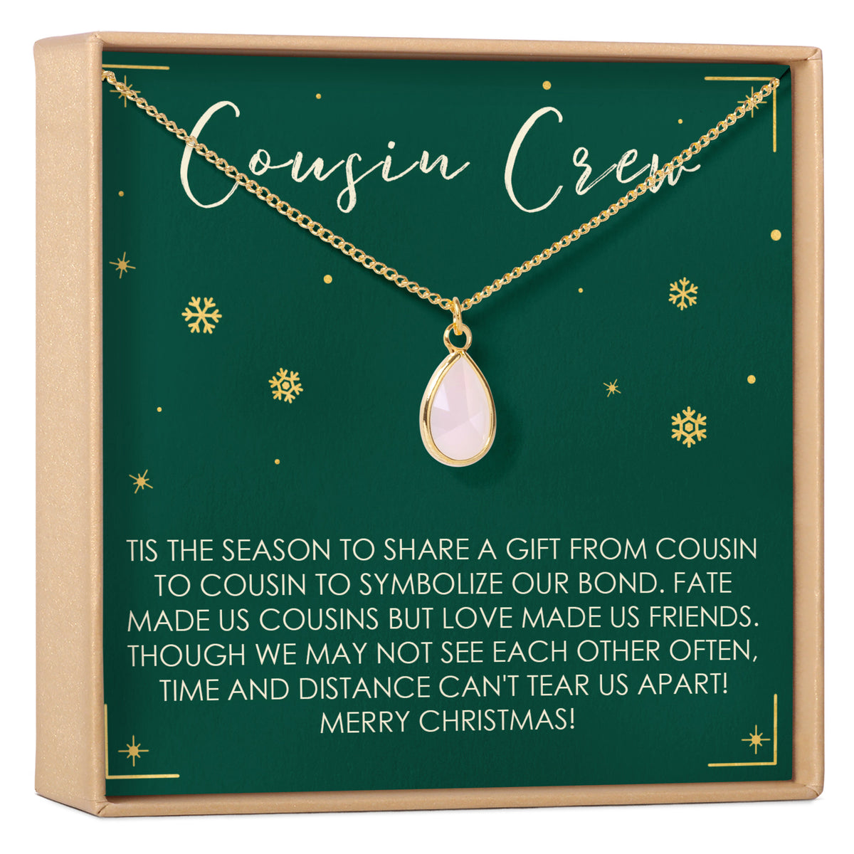 Christmas Gift for Cousin Gemstone Necklace