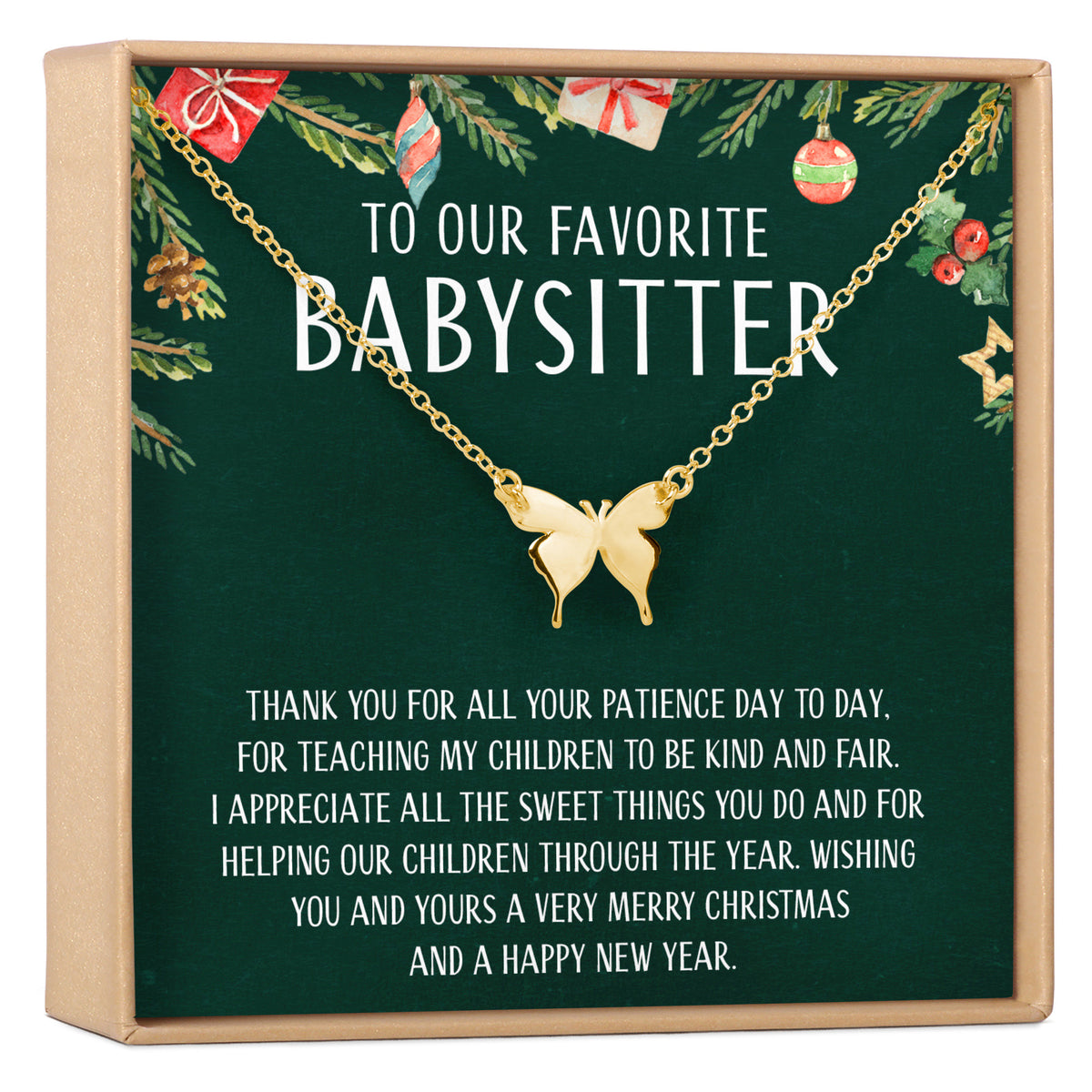 Christmas Gift for Babysitter Necklace, Multiple Styles