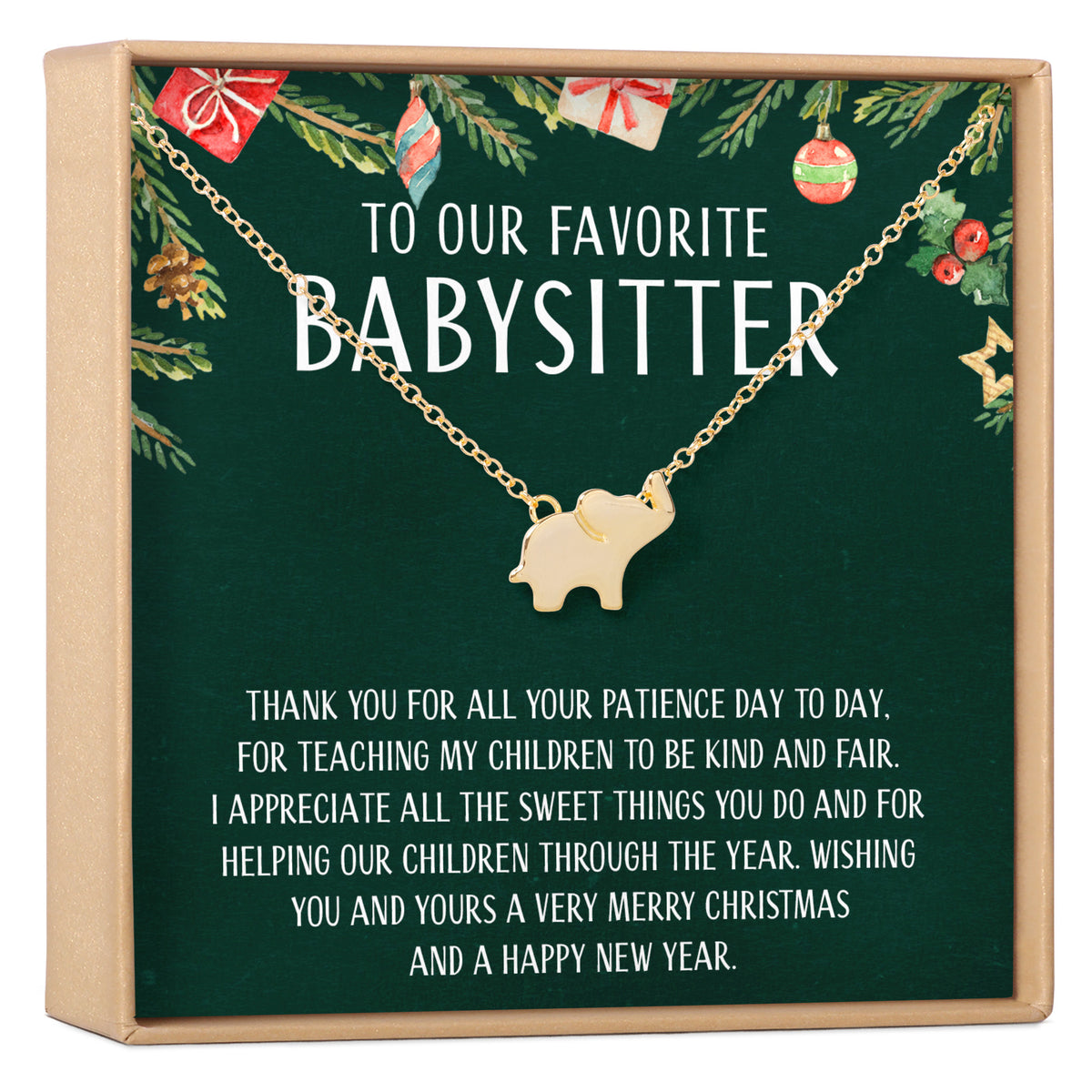 Christmas Gift for Babysitter Necklace, Multiple Styles
