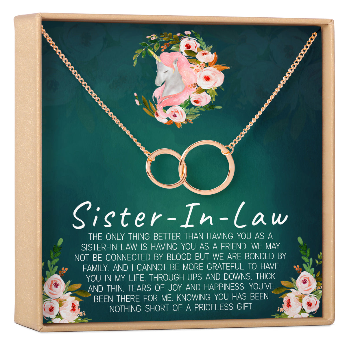 Sister-In-Law Double Circles Necklace