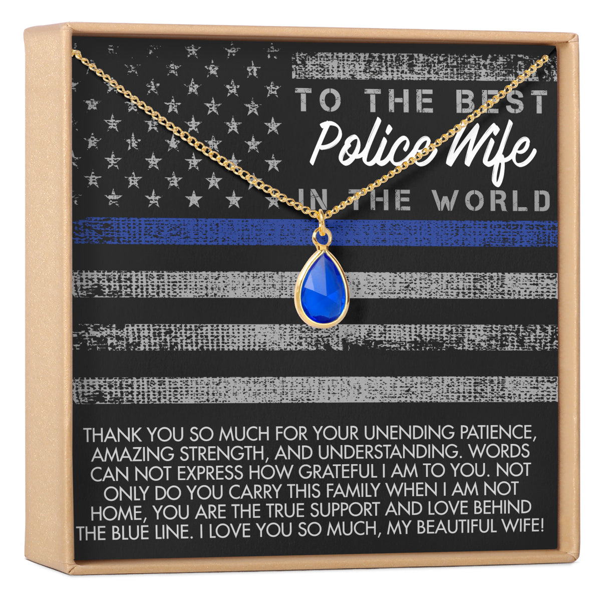 Police Wife Gemstone Necklace