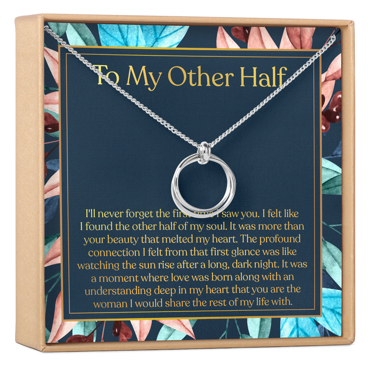 My Other Half Linked Circles Necklace