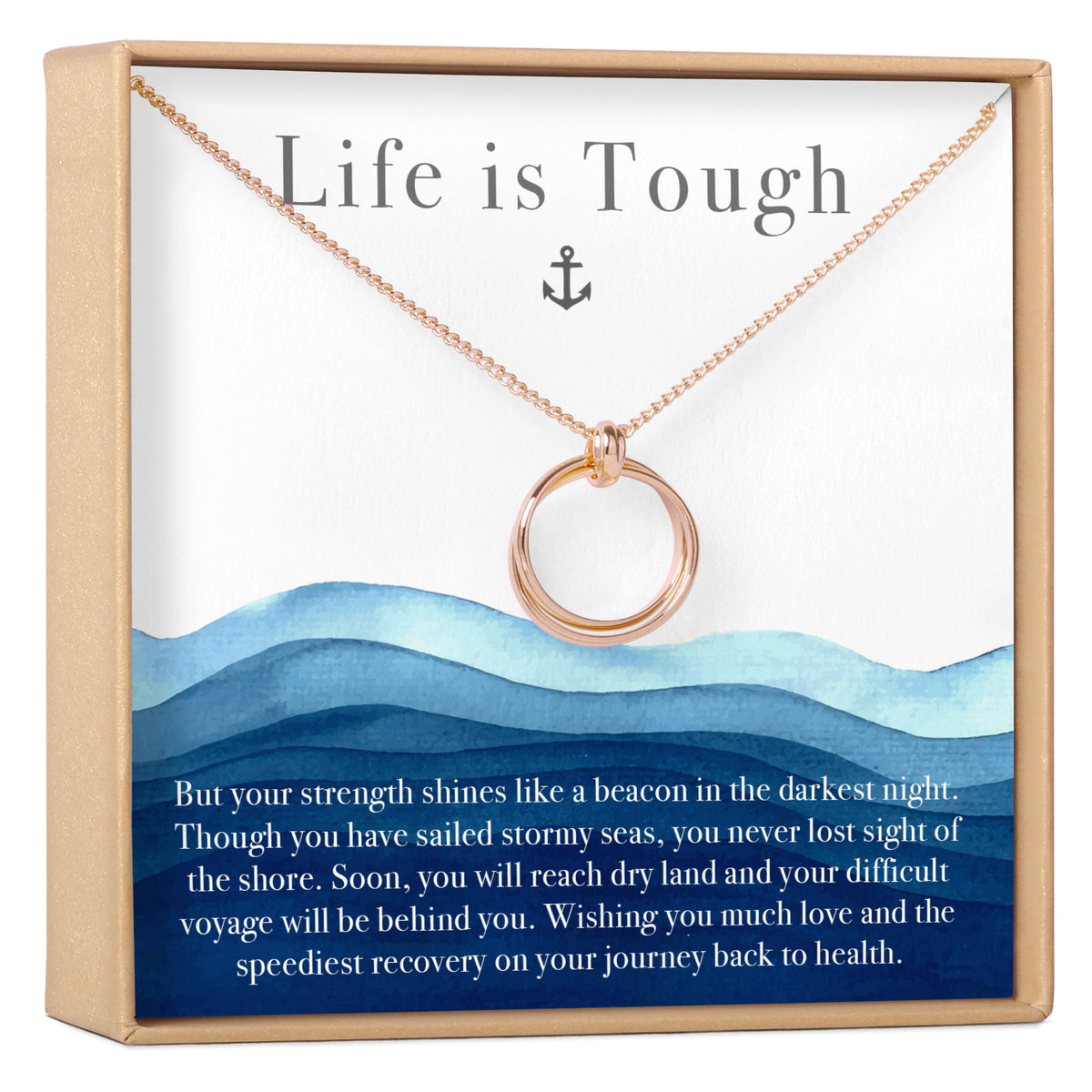 Recovery Linked Circles Necklace