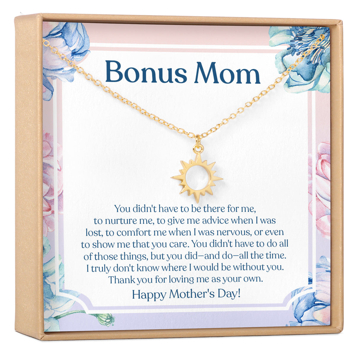 Mother&#39;s Day Sun Pendant Necklace