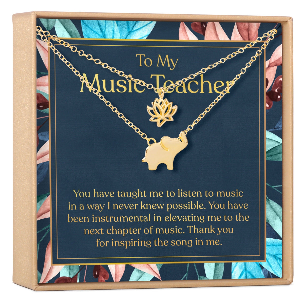 Music Teacher Necklace, Multiple Styles Jewelry