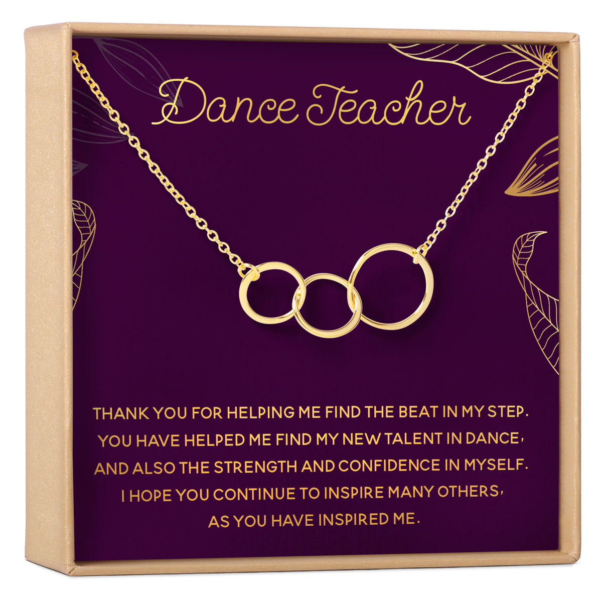 Dance Teacher Necklace, Multiple Styles Jewelry