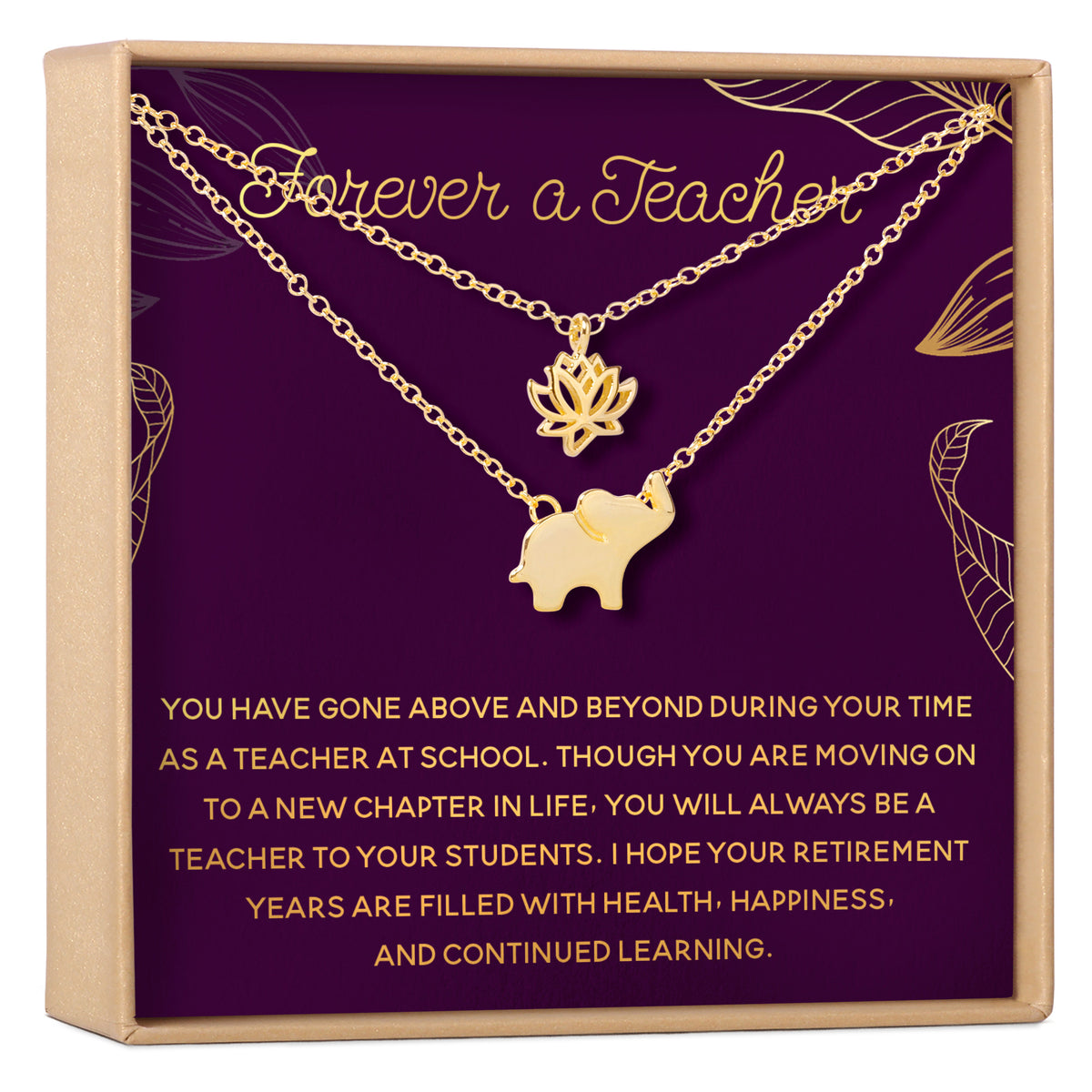 Retiring Teacher Necklace, Multiple Styles Jewelry