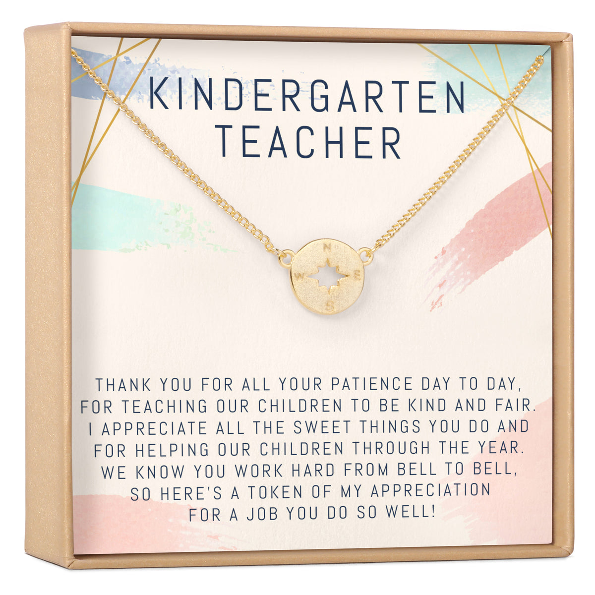 Kindergarten Teacher Necklace, Multiple Styles Jewelry