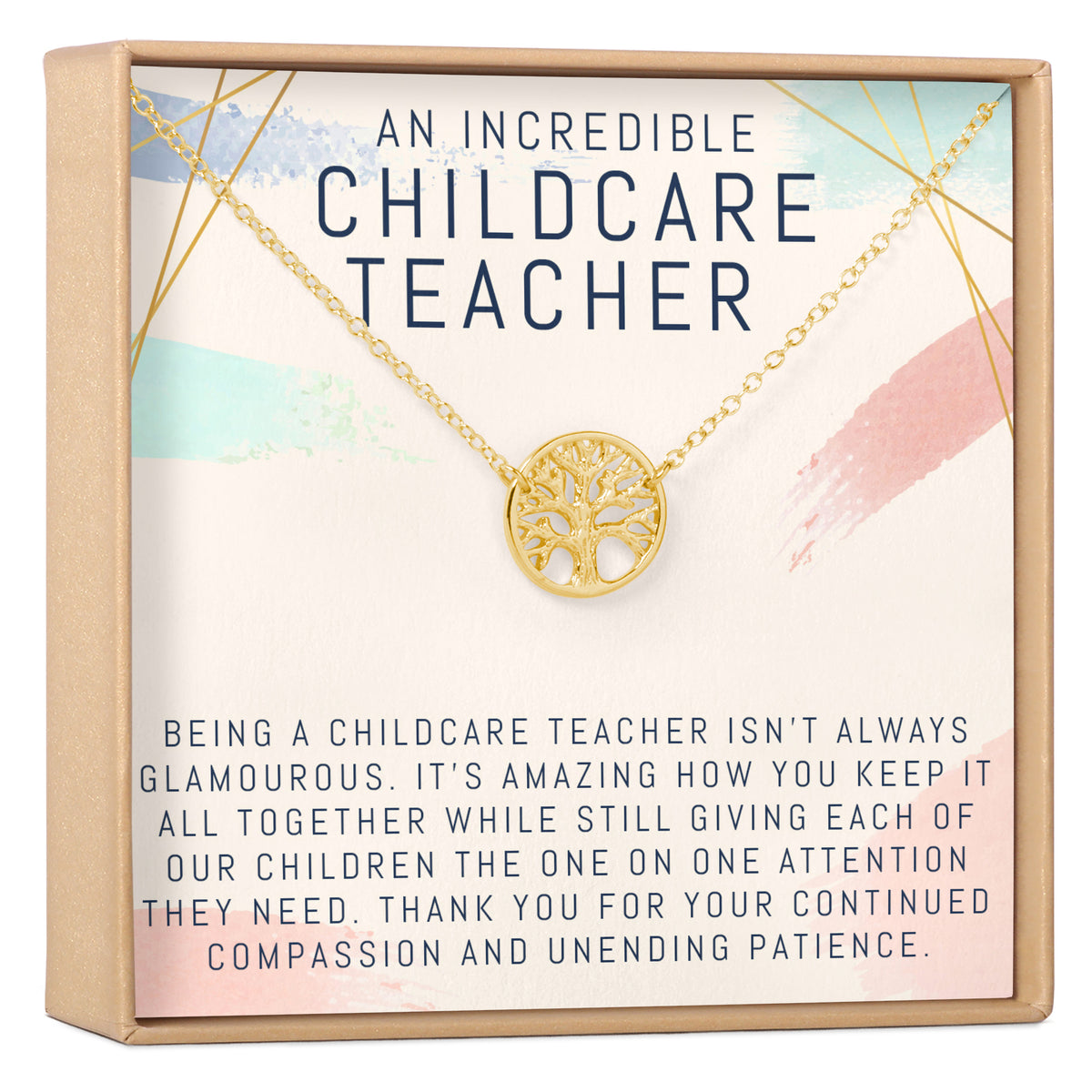 Childcare Teacher Necklace, Multiple Styles Jewelry