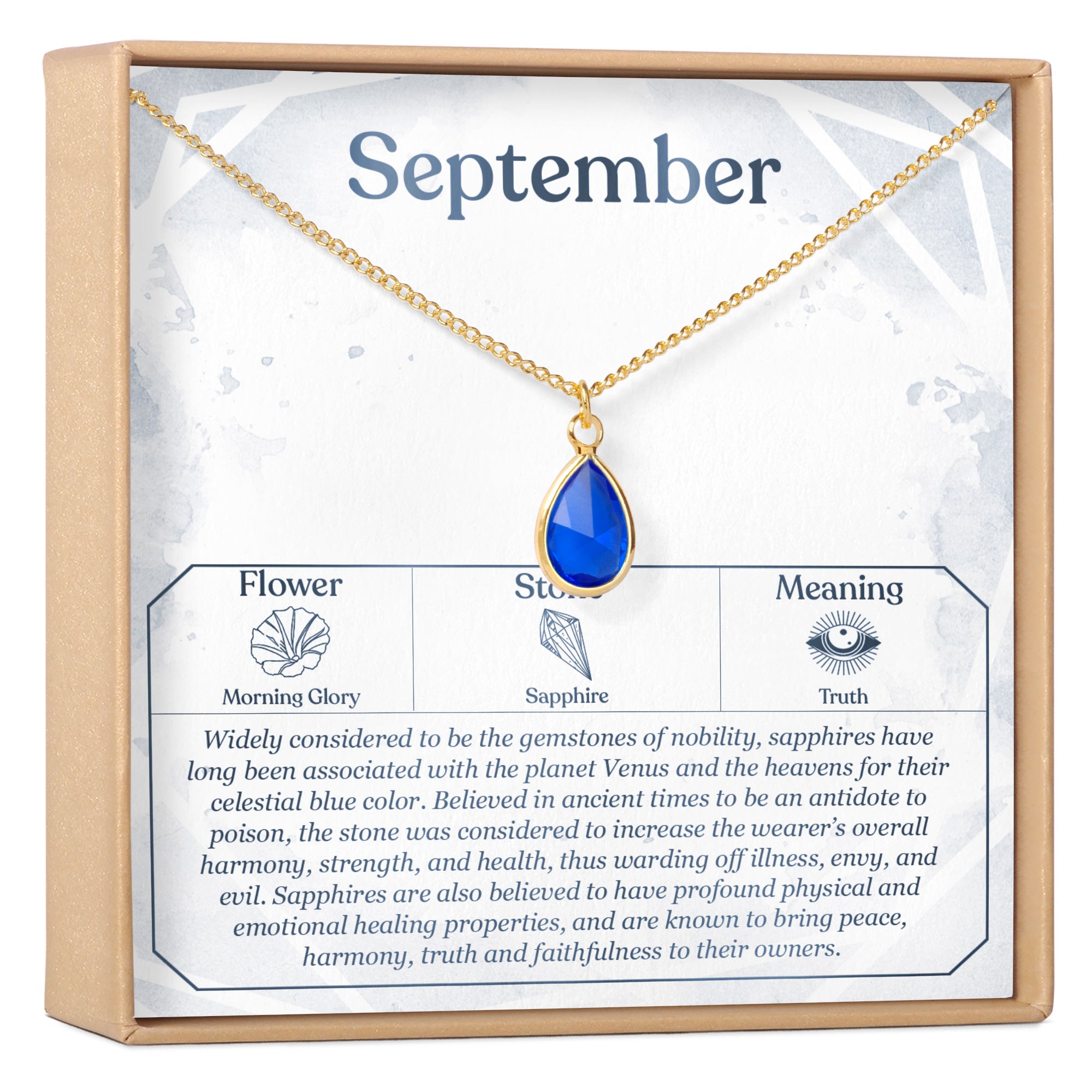 September 8th Necklace Present for Birthday, Celebration, Gift for Her,  Virgo - Dear Ava
