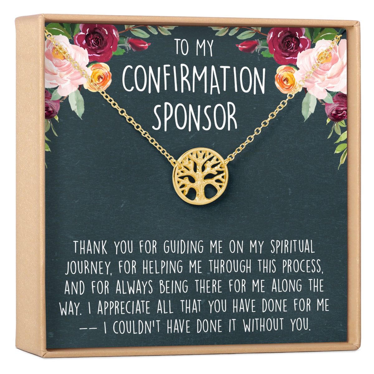 Confirmation Sponsor Necklace - Dear Ava