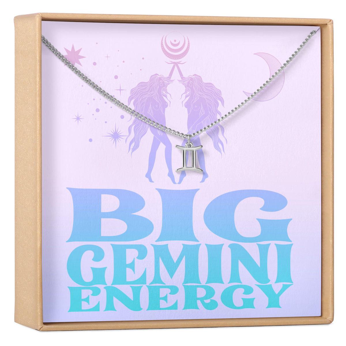 Big Gemini Energy Zodiac Necklace