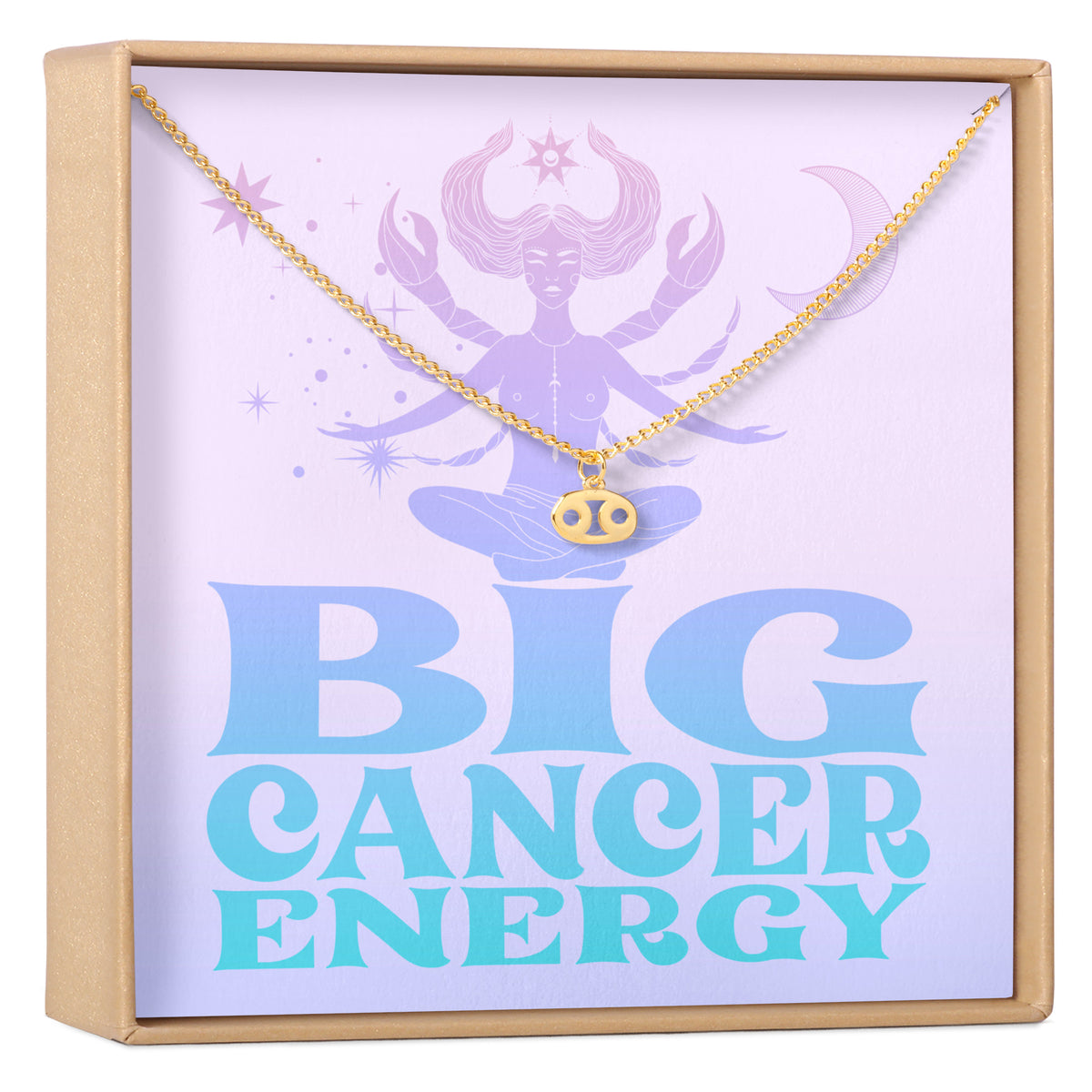 Big Cancer Energy Zodiac Necklace