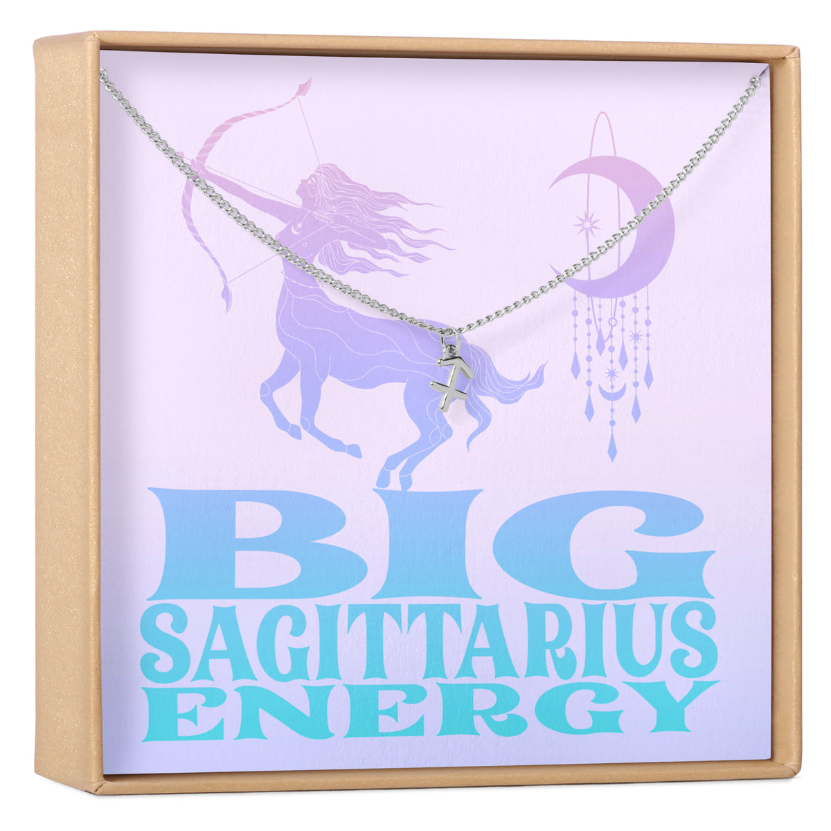 Big Sagittarius Energy Zodiac Necklace