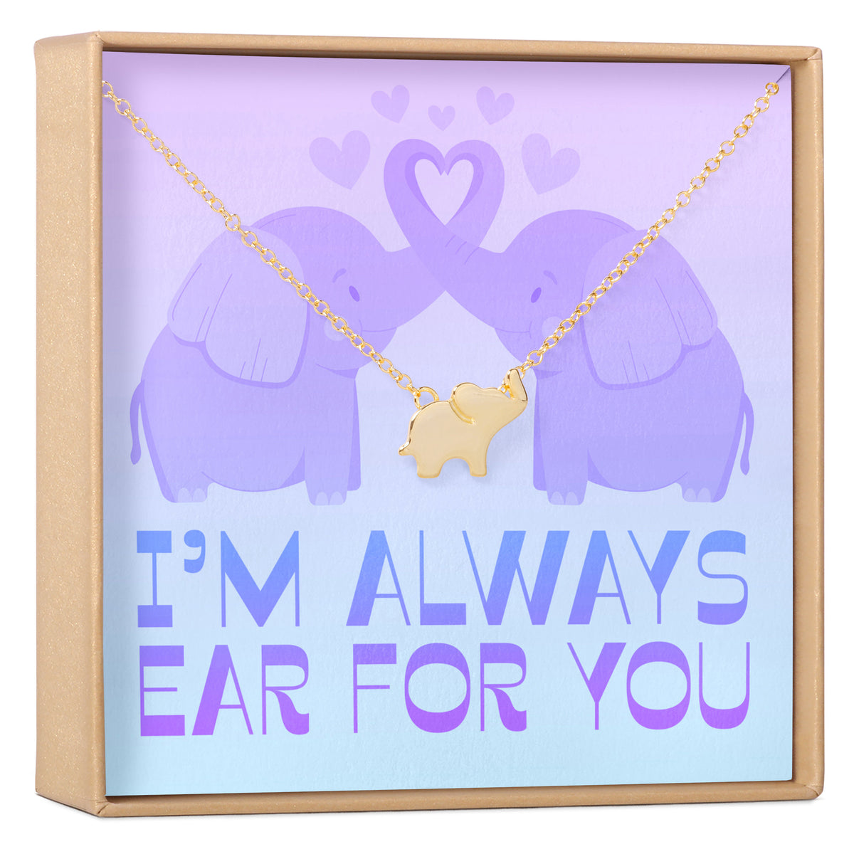 Thinking of You Elephant Pendant Necklace