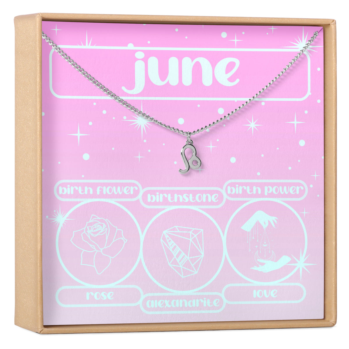 June Birthday Necklace, Multiple Styles Necklace