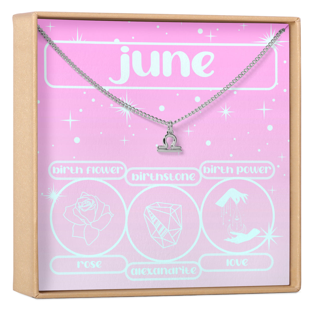 June Birthday Necklace, Multiple Styles Necklace