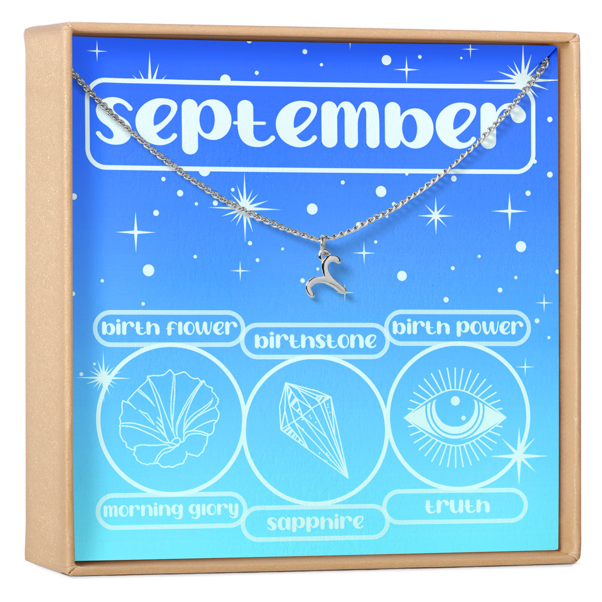 September Birthday Necklace, Multiple Styles Necklace