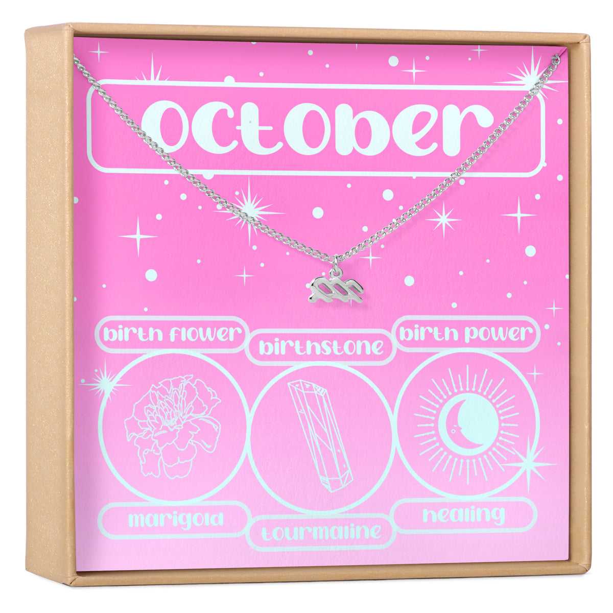 October Birthday Necklace, Multiple Styles Necklace