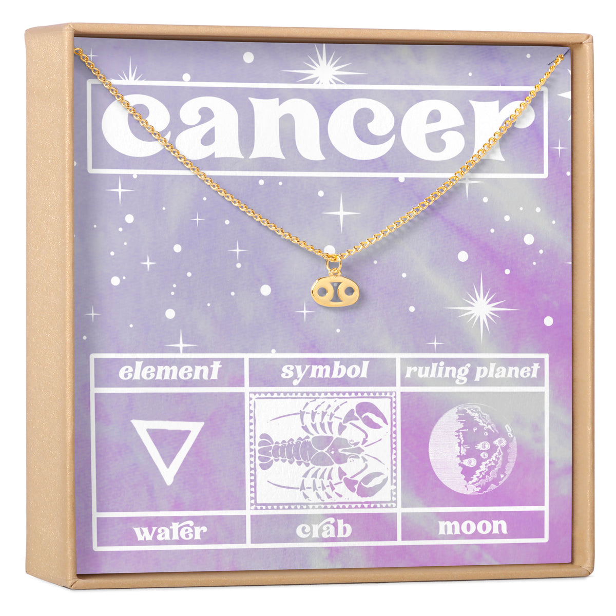 Celestial Cancer Zodiac Necklace