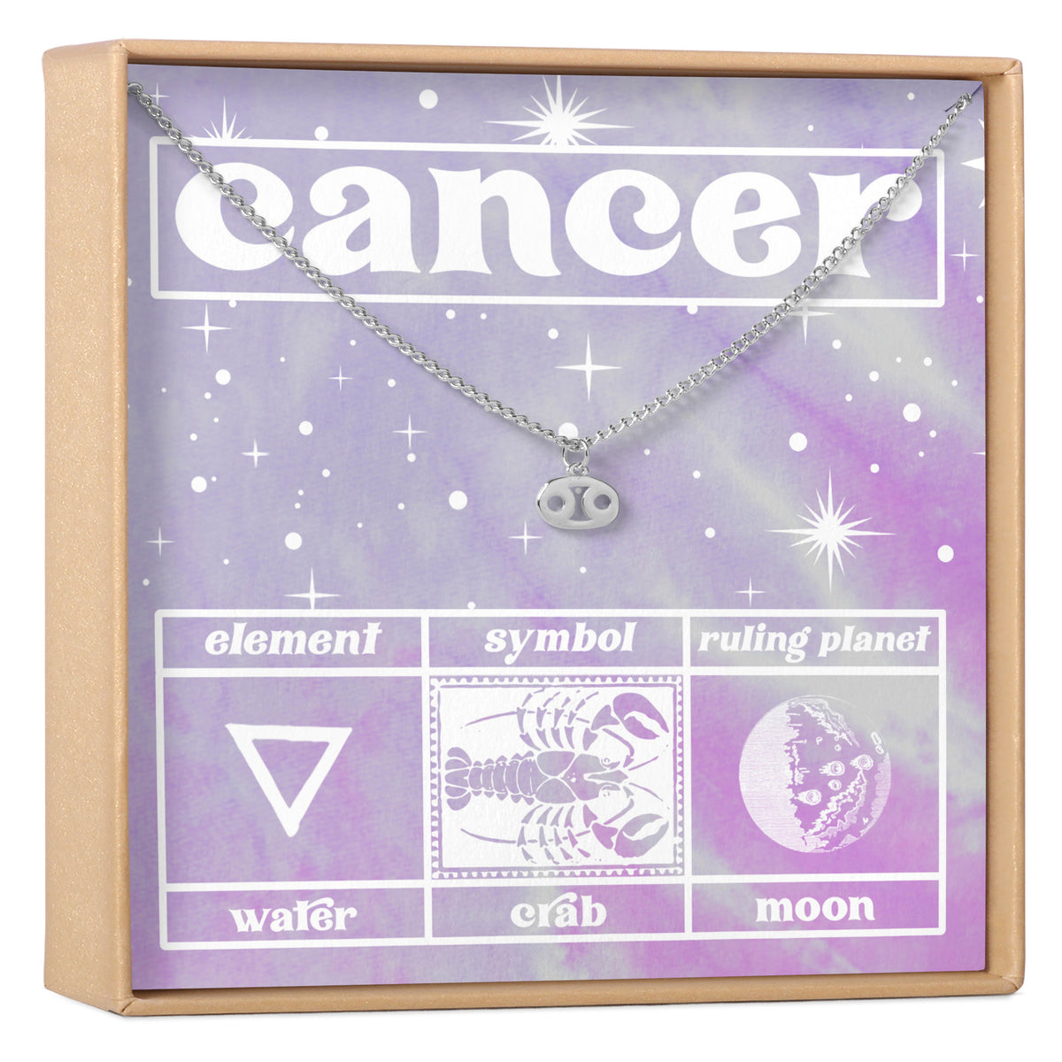Celestial Cancer Zodiac Necklace