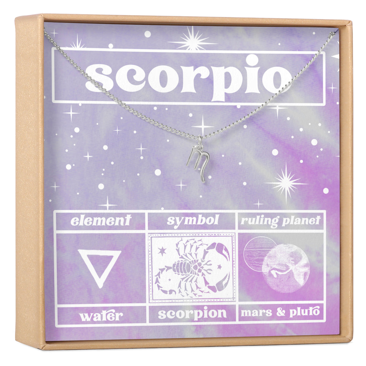 Celestial Scorpio Zodiac Necklace