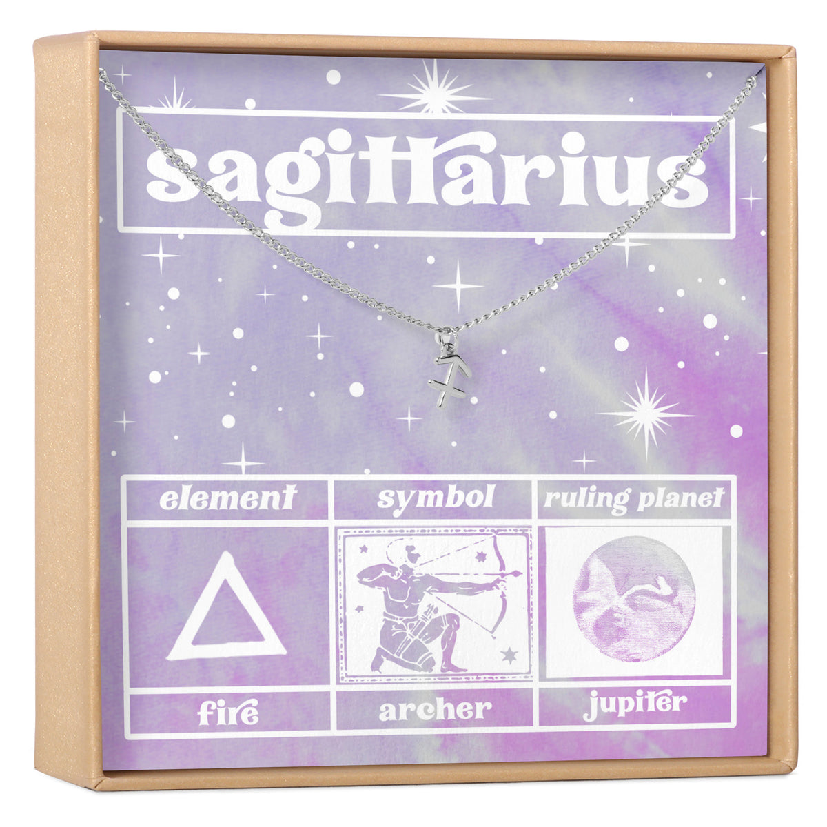 Celestial Sagittarius Zodiac Necklace
