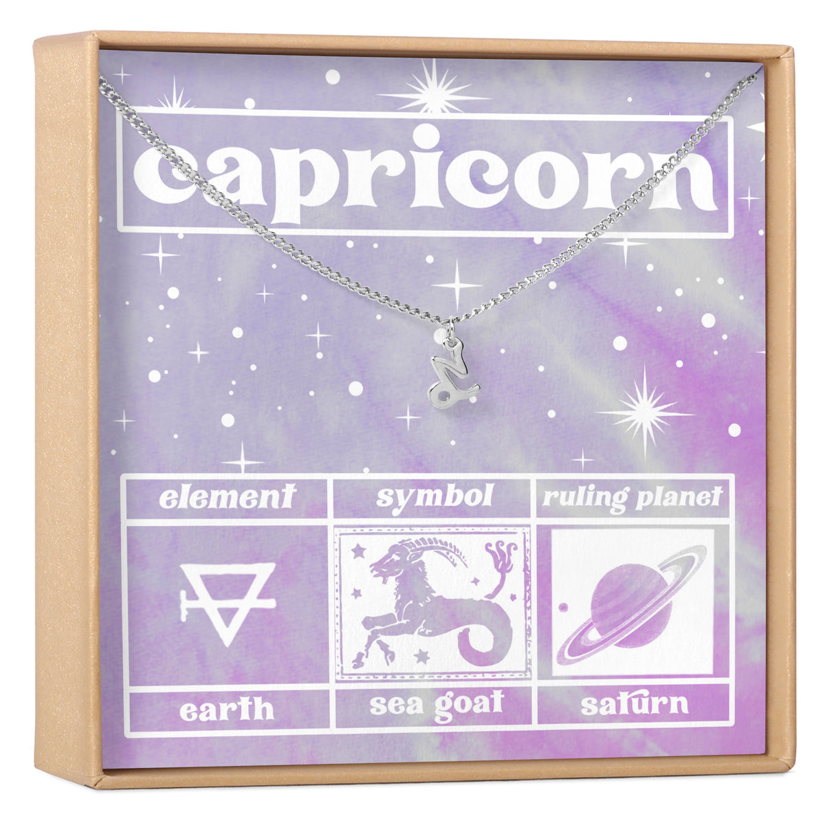 Celestial Capricorn Zodiac Necklace