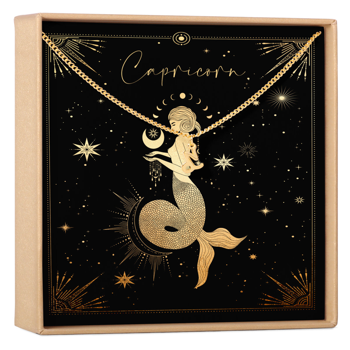 Capricorn Zodiac Deity Necklace