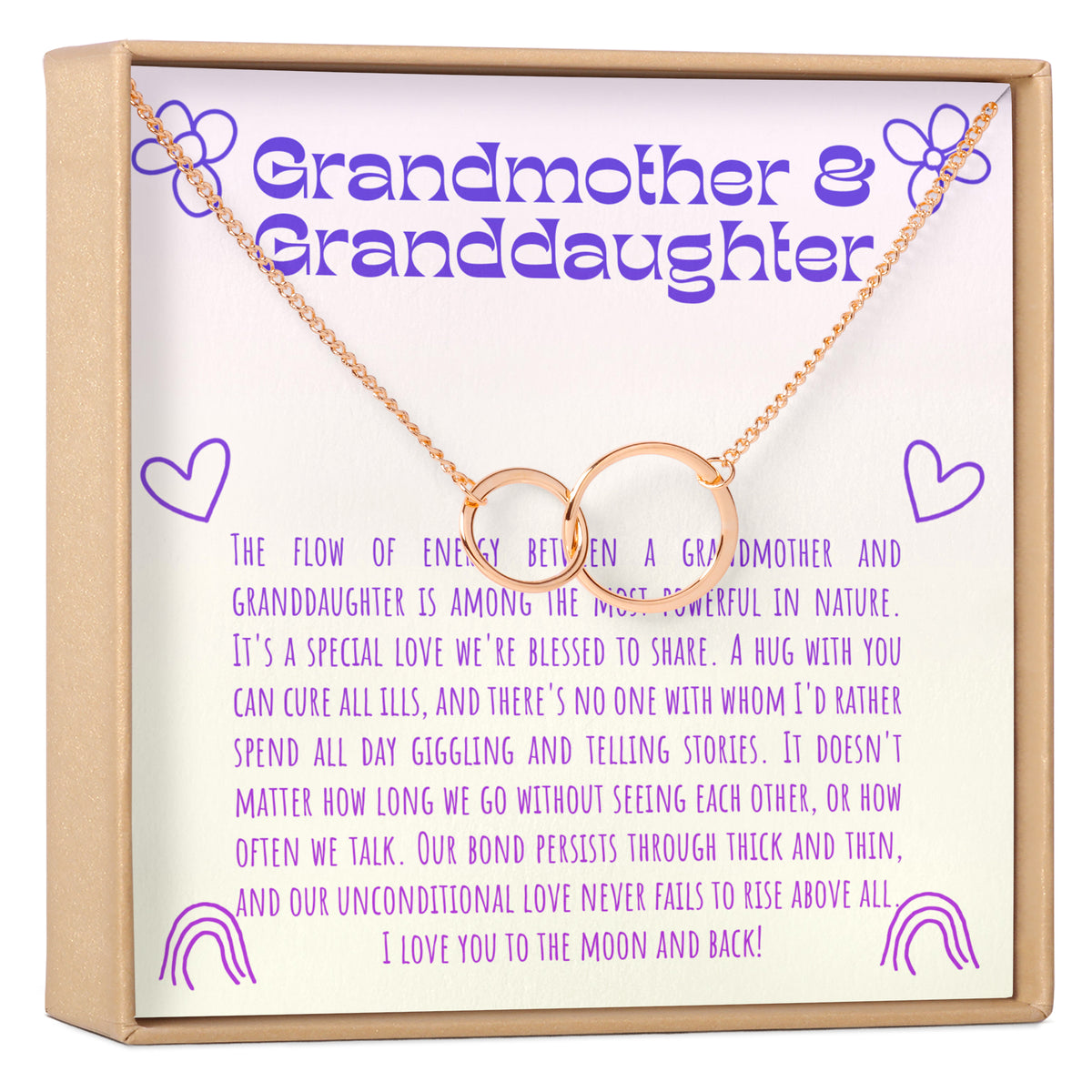 Grandmother &amp; Granddaughter Necklace, Multiple Styles