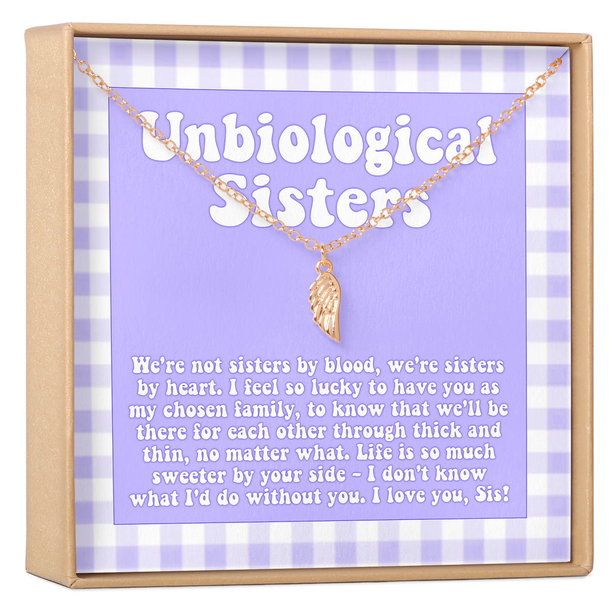 Unbiological Sisters Wing Necklace