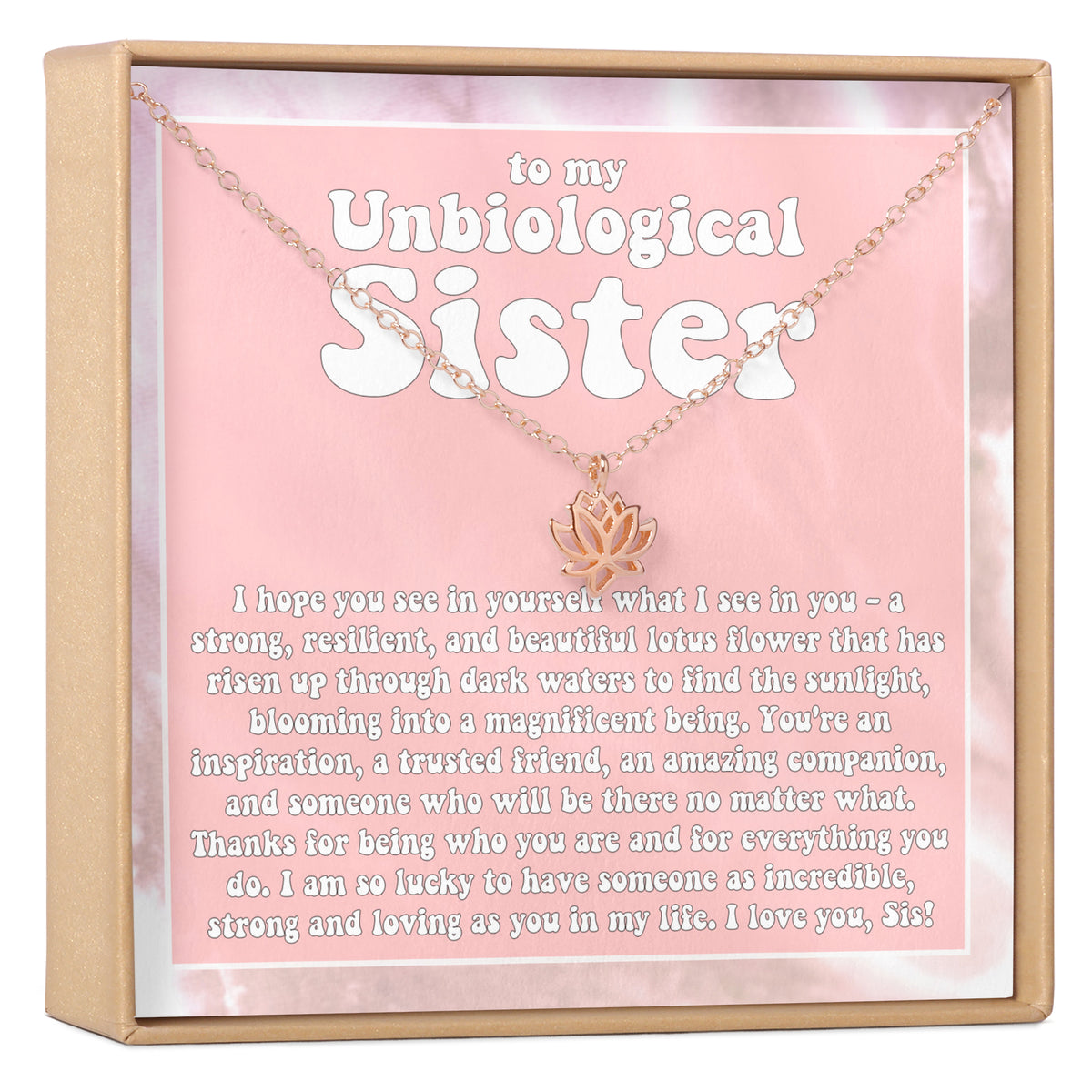 Unbiological Sisters Lotus Necklace