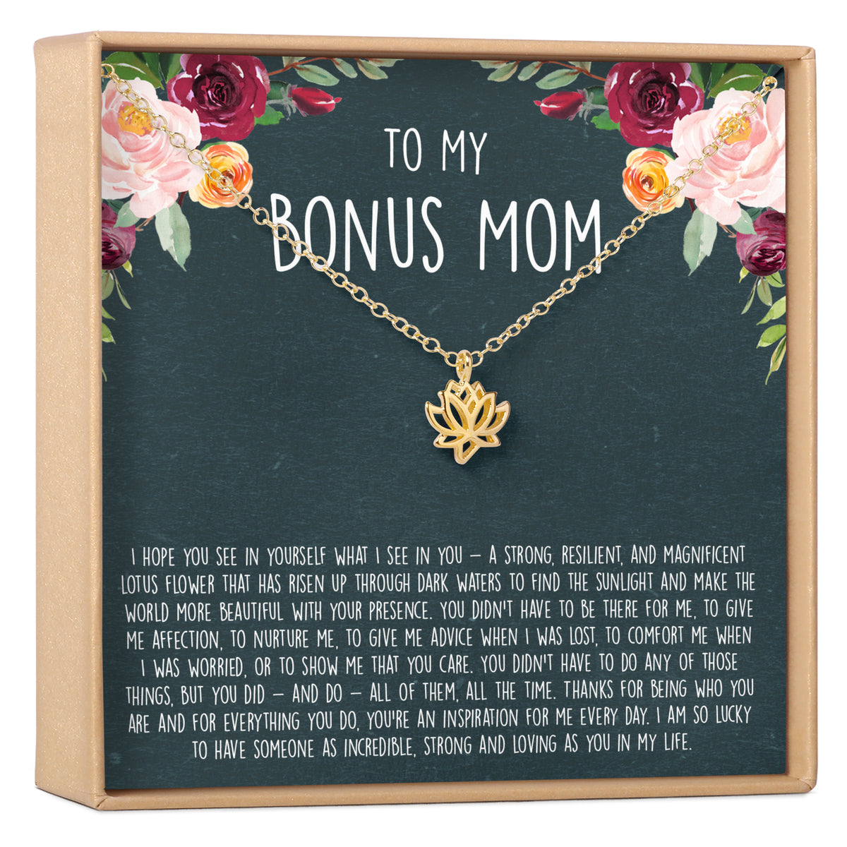 Bonus Mom Lotus Necklace