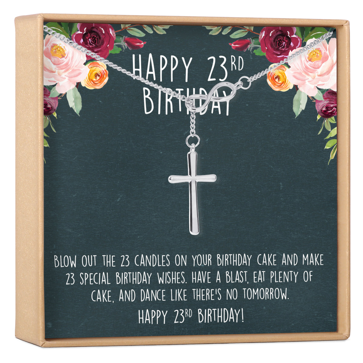 23rd Birthday Necklace, Multiple Styles