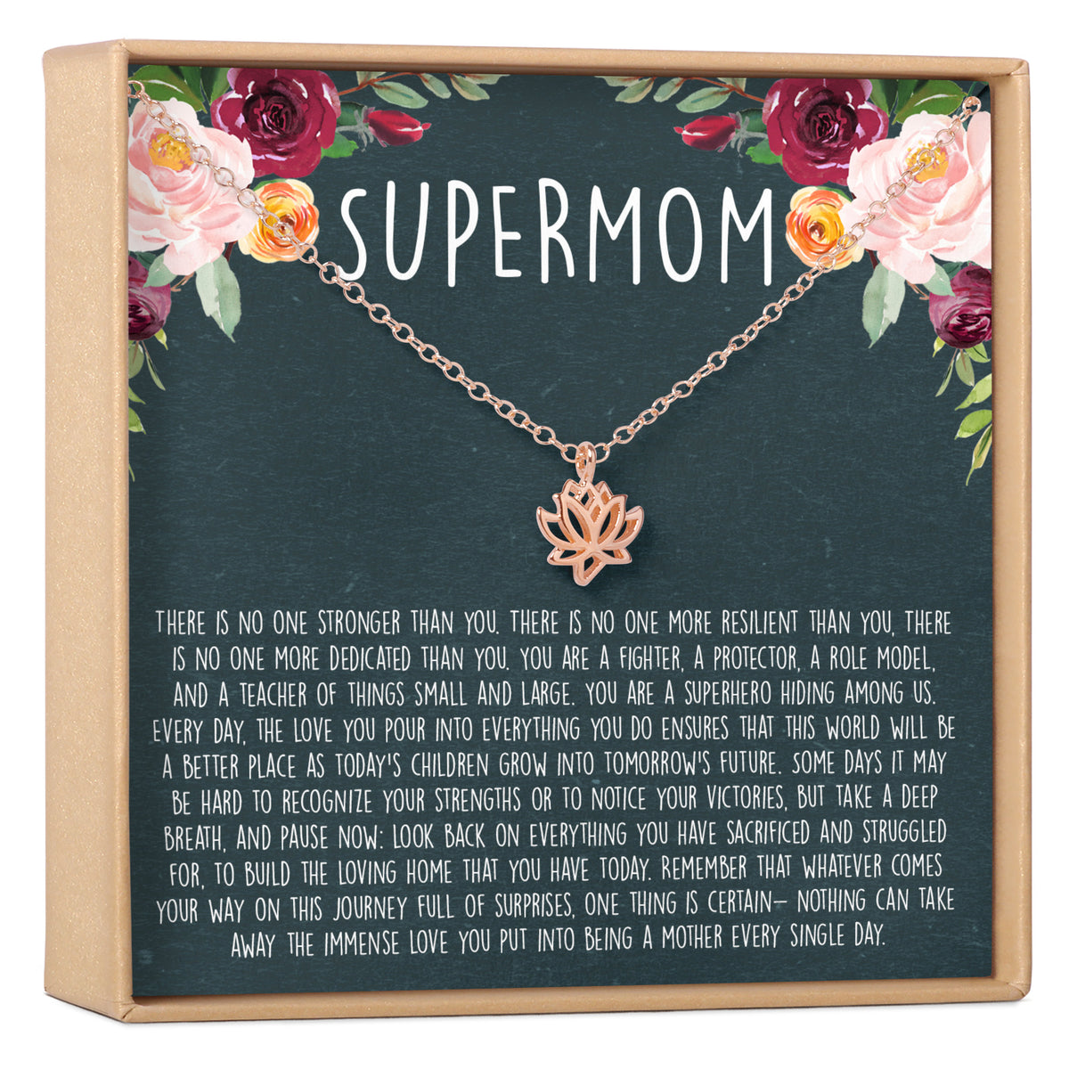 Supermom Lotus Necklace