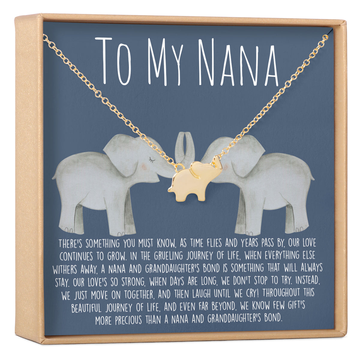 Nana Elephant Pendant Necklace